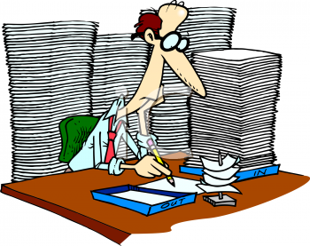 piles of paperwork clipart fish