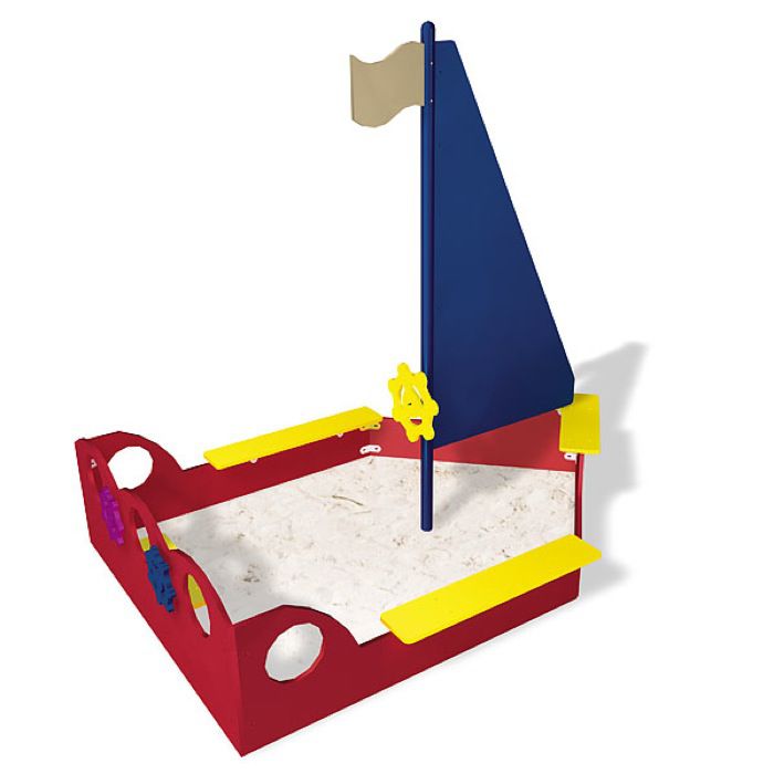 Playground sandbox - SAILBOAT SAND BOX - Play and Park Structures