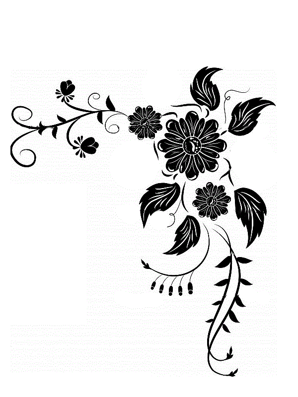 Free Black And White Flower Designs Download Free Clip Art Free Clip Art On Clipart Library,Easy Black And White Simple Flower Design