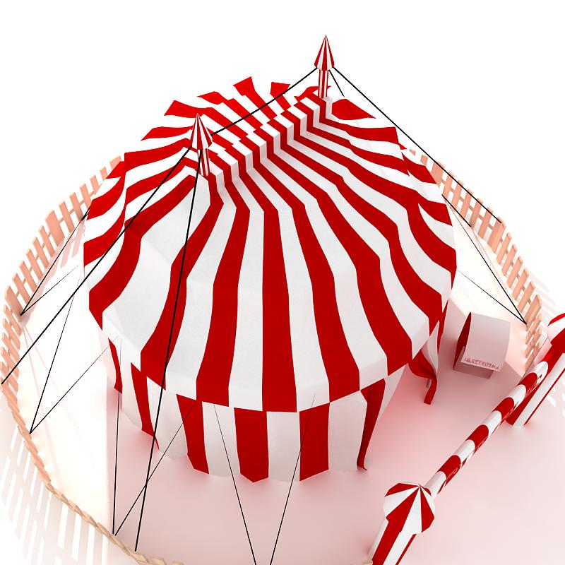 3D model: Circus tent. $49.95 [buy, download]