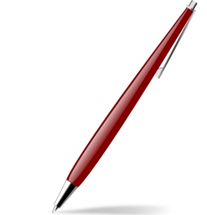 Red Glossy Pen clip art - Download free Other vectors