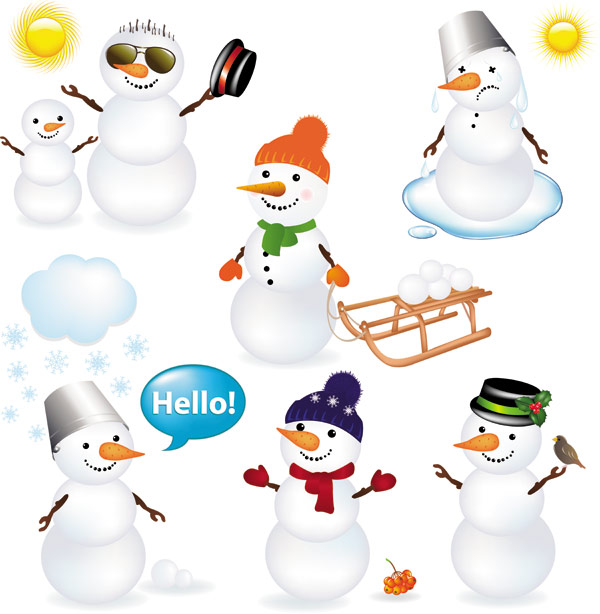100+ Beautiful Christmas Snowman for Web Designers and Developers