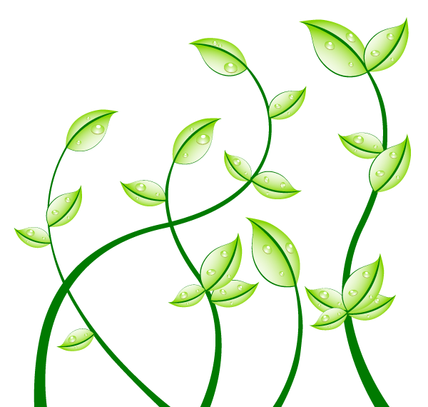 Green Leaves Free Vector Graphics | Download Free Vector Art