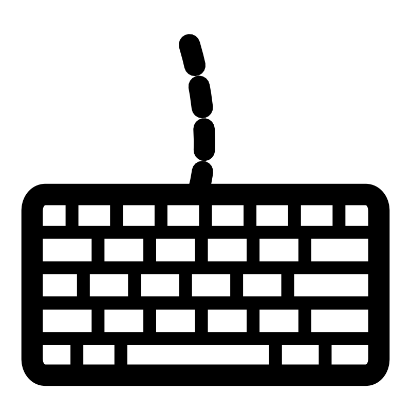 Clipart - mono keyboard