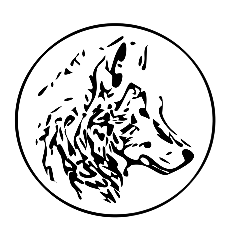 Wolf tribal in a circle by kurka-designs on Clipart library