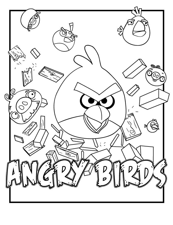 Angry Birds Coloring Pages (2) - Coloring Kids