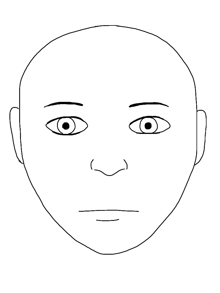 face-outline-template