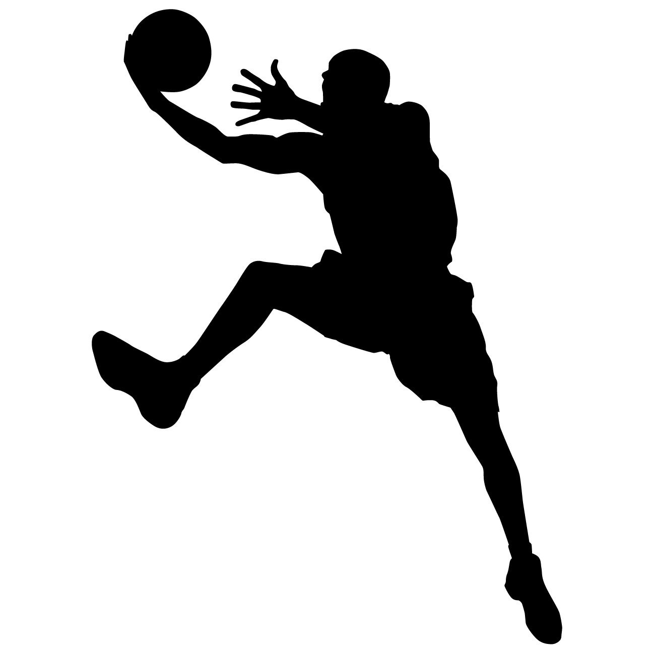  - Wall Sticker Decal - Basketball Silhouette Decoration 