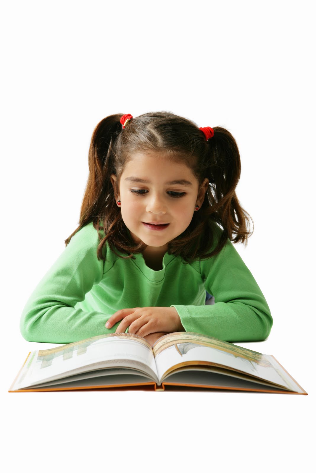 little girl reading a book clipart - photo #33