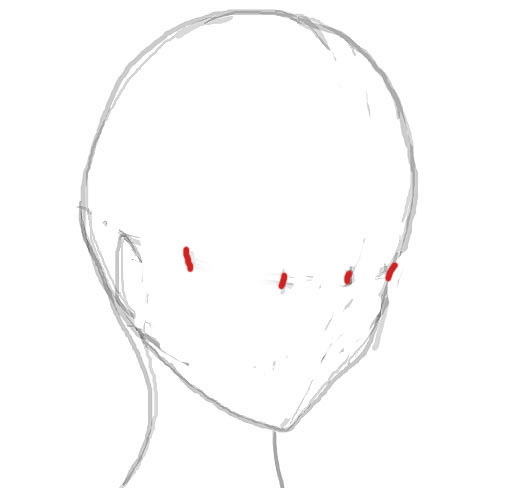 Anime Head Drawing Outline