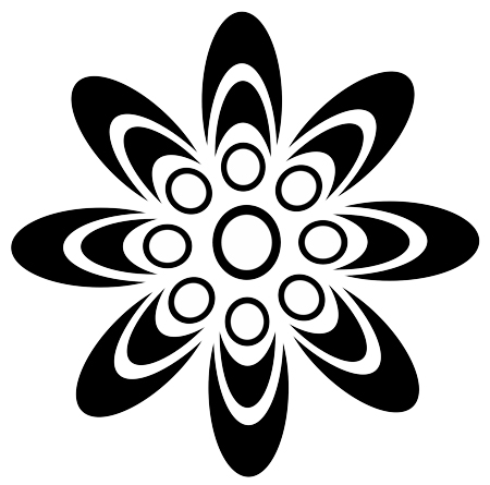Flower Tribal Designs - Clipart library