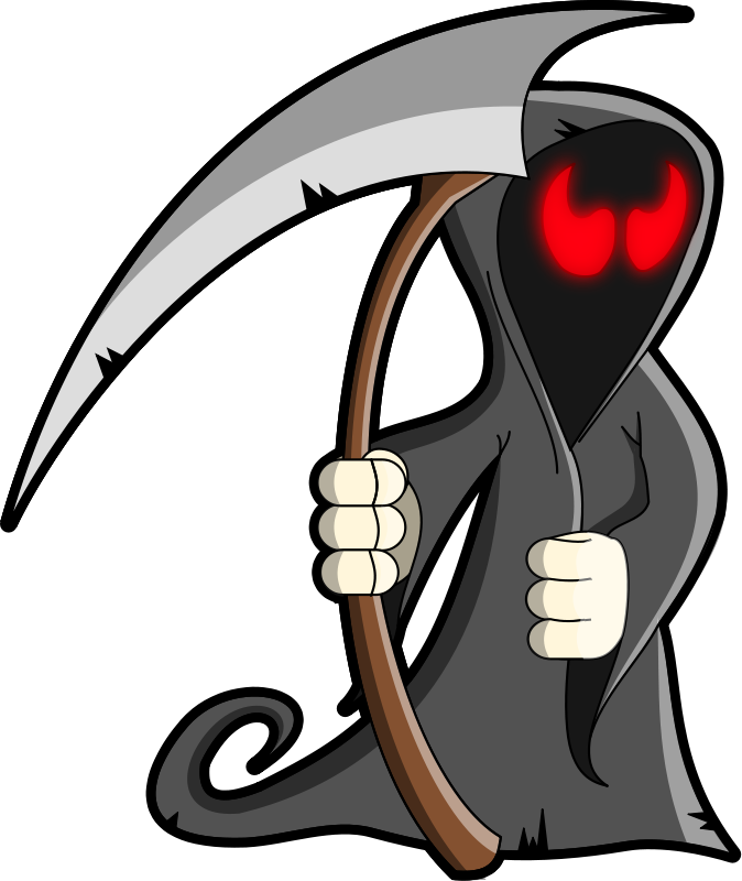 Free Cartoon Grim Reaper Clip Art