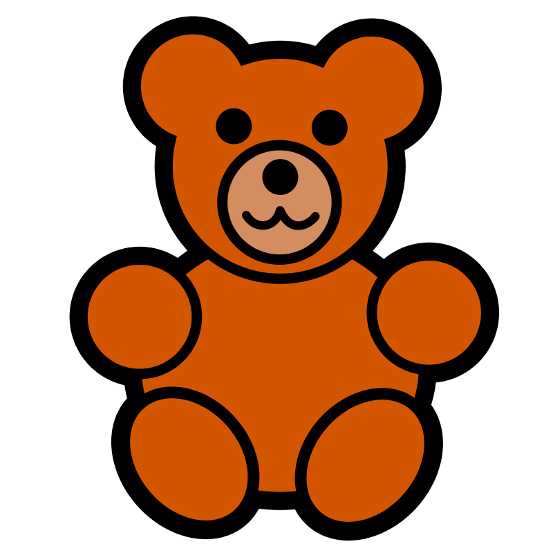 Pitr Teddy Bear Icon image - vector clip art online, royalty free 