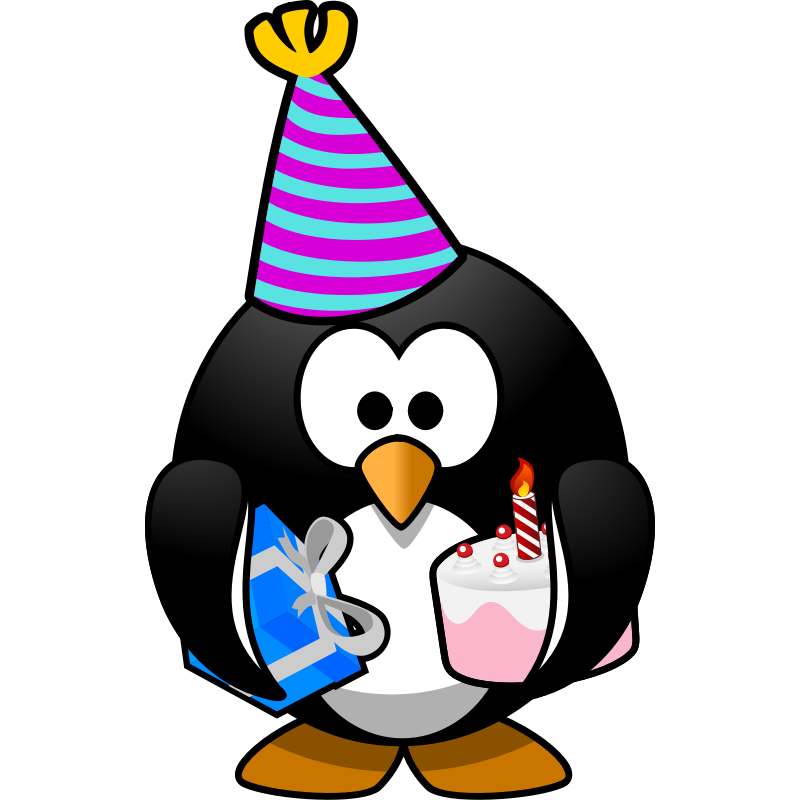 Clipart - Party Penguin
