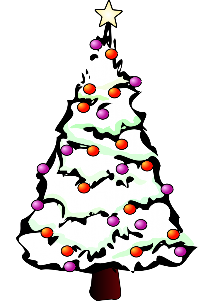 Free Christmas Tree Black And White Clipart, Download Free Christmas