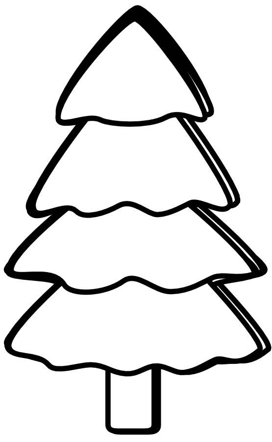 Black And White Trees Clipart