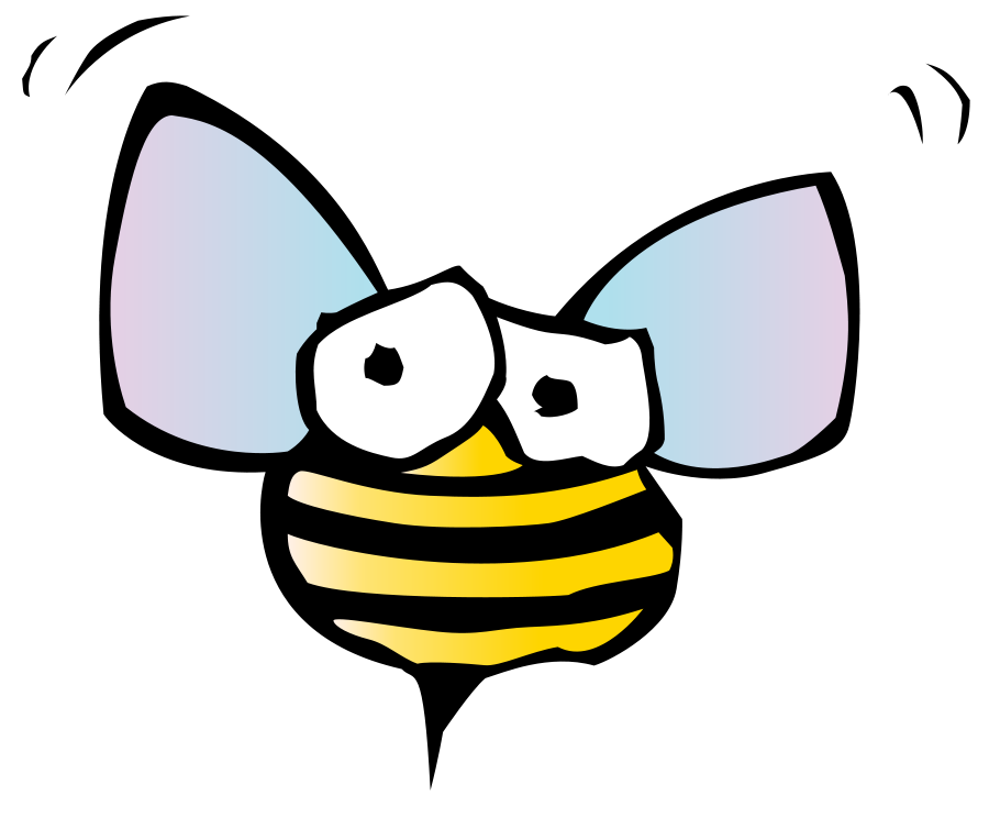 Bee on Honeycomb Clipart, vector clip art online, royalty free 