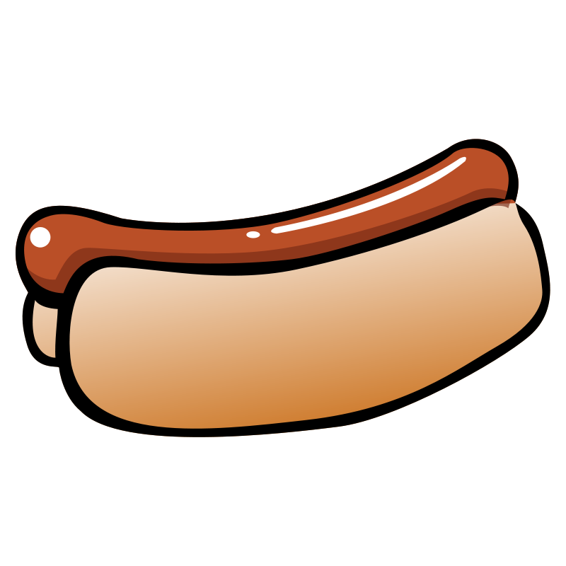 Summer Clipart Hotdog image - vector clip art online, royalty free 