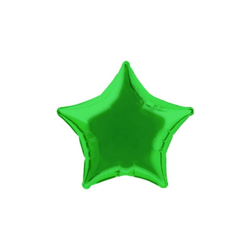 Green Star Mylar Balloon (each) - Partyland - New Zealand
