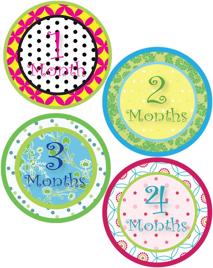 Monthly Milestone Stickers - Polkadot - Baby Shower Gift - For a baby�