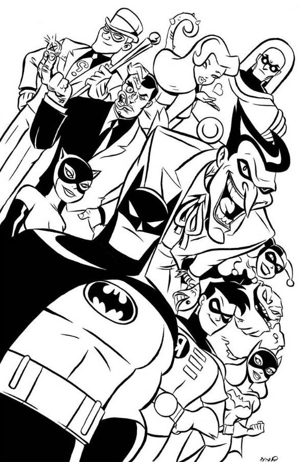 Batman Animated Series Coloring Pages - Batman Coloring Pages 