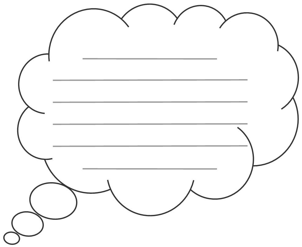 Thought Bubble Template - Clipart library