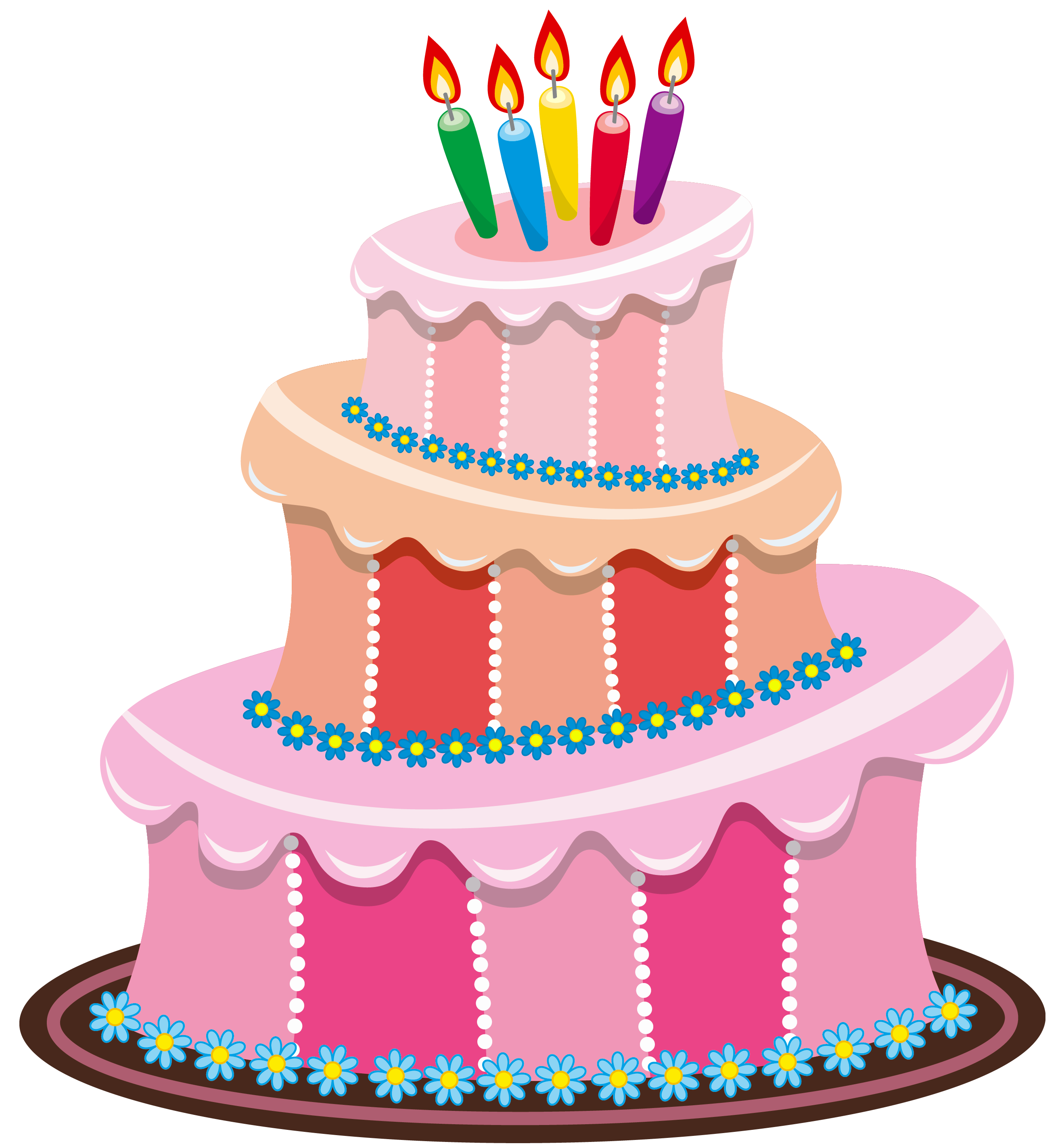 Gambar Free Birthday Cake Images Download Clip Art Pink Png Clipart Di Rebanas Rebanas 