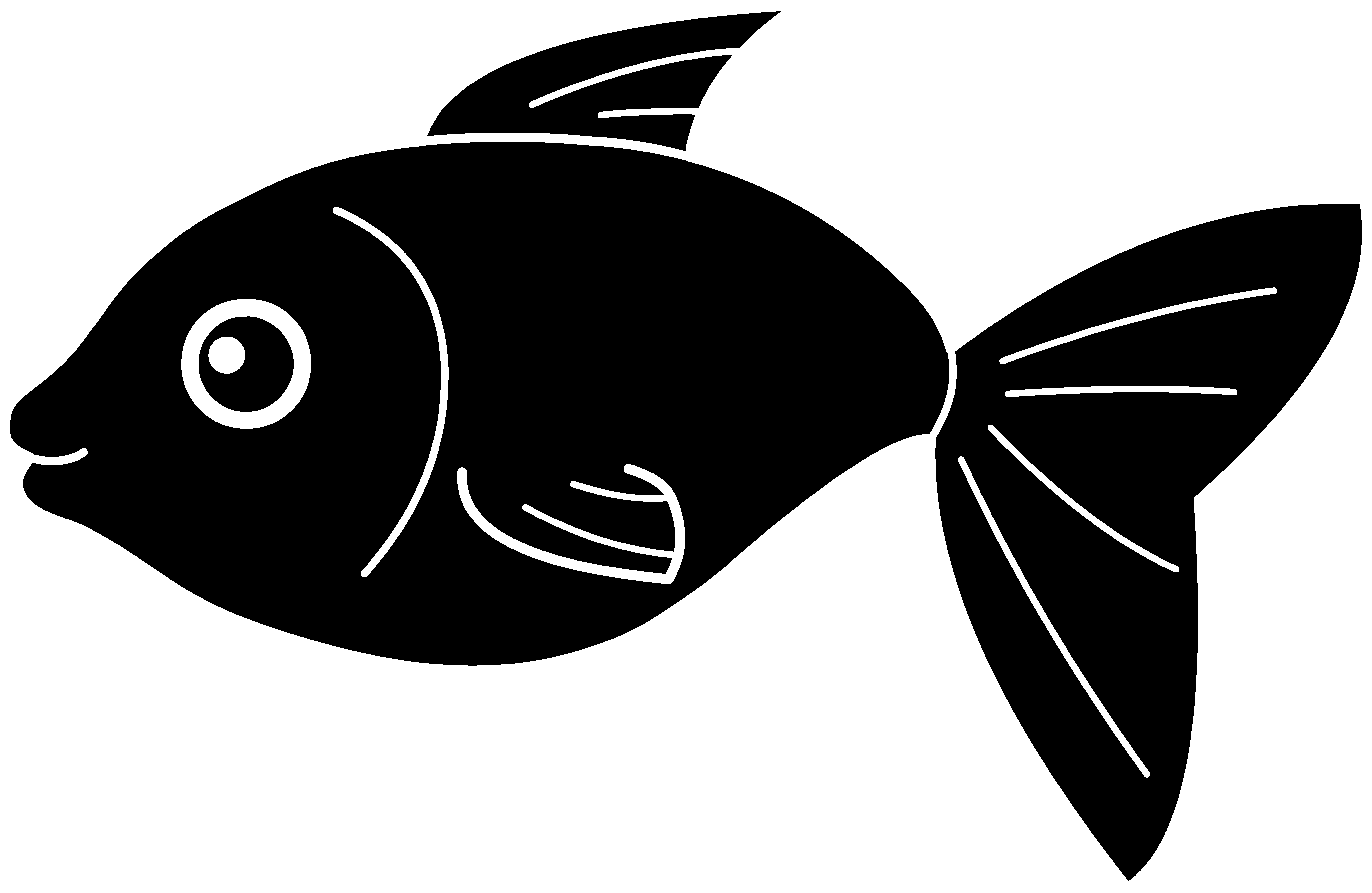 Black Fish Silhouette - Free Clip Art