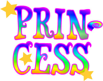 Girls World Clip Art - Princess Stylized Word Art (Free Printable 