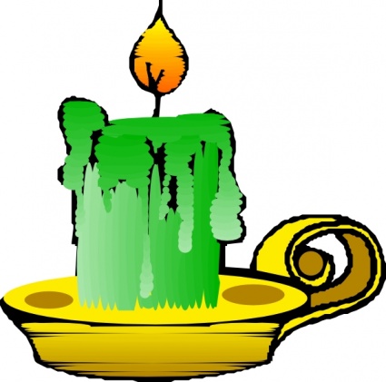 Green Candle clip art - Download free Other vectors