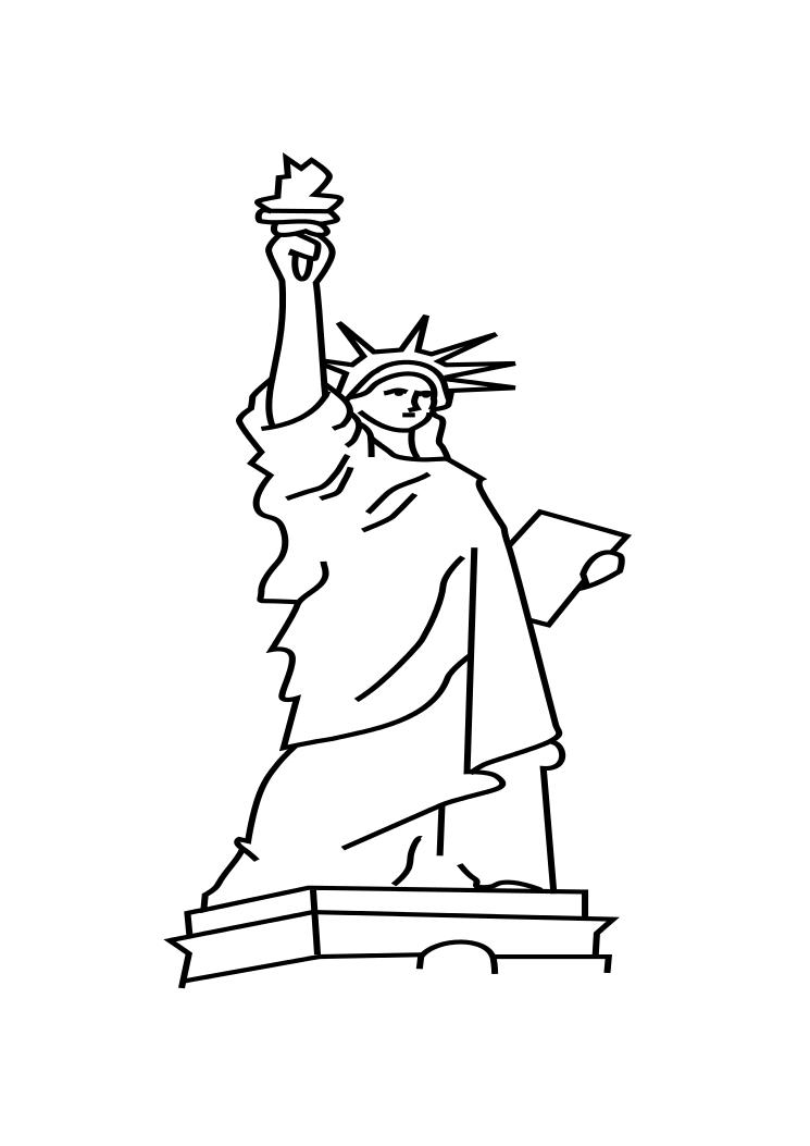 New York Statue of Liberty Coloring