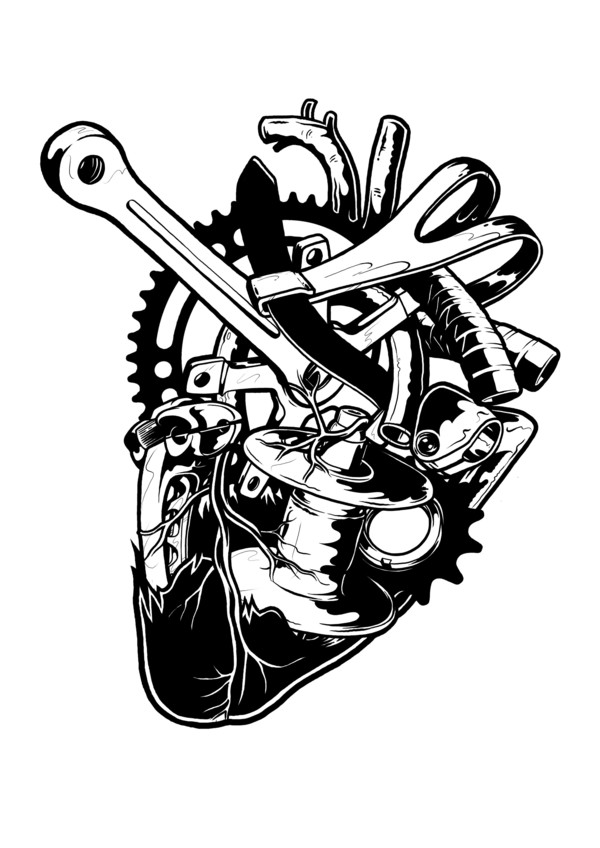 Dirt Bike Heart Tattoo Clip Art Library