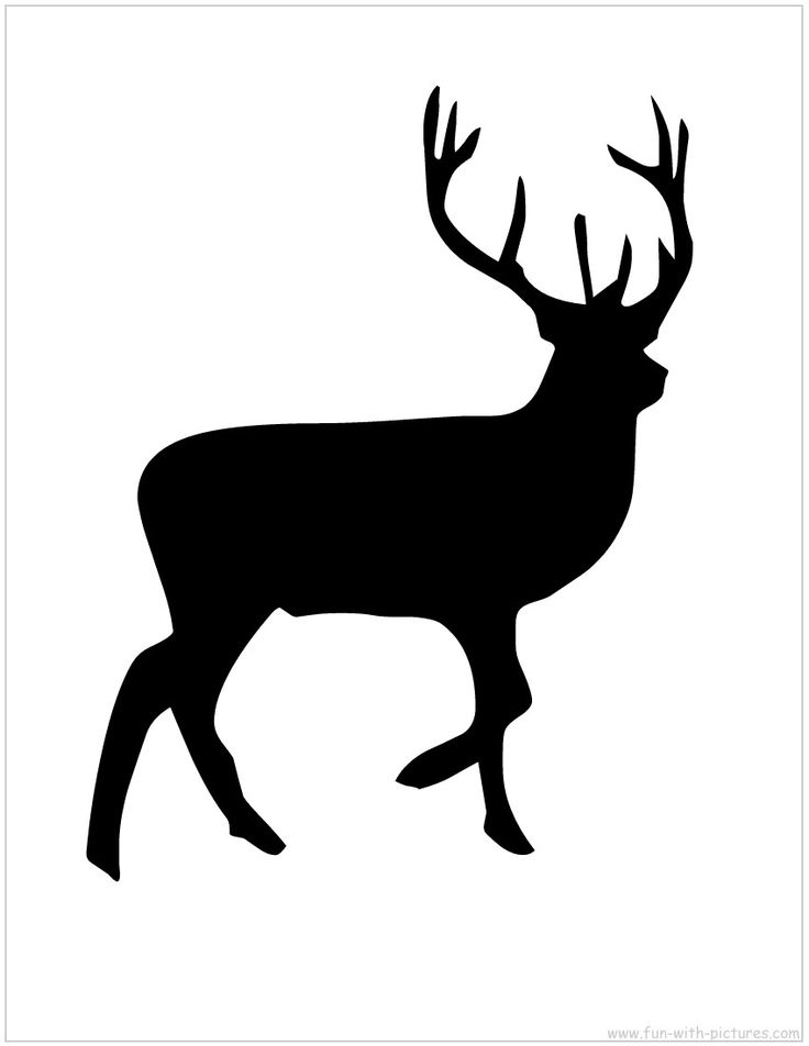 Reindeer Silhouette Free Printable | Printables! | Clipart library
