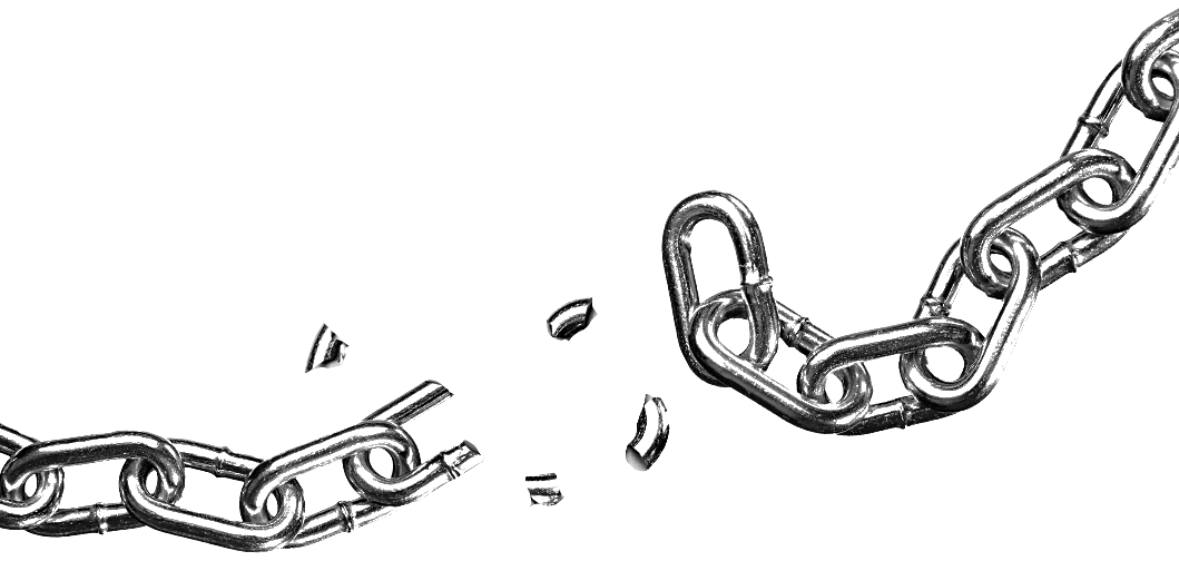 Download PNG image: Broken chain PNG image