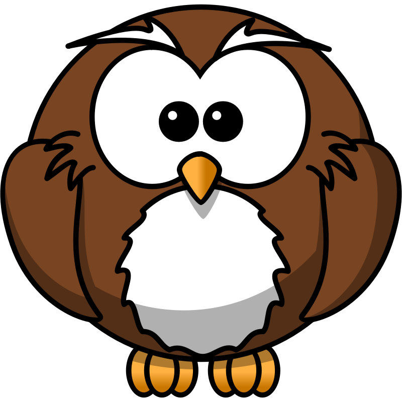 Clipart - Cartoon owl