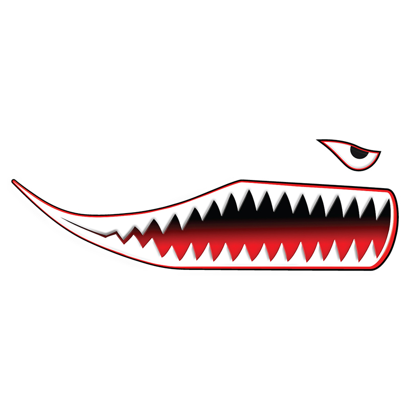 Shark Teeth Decal | Motorcycle Accessories USA