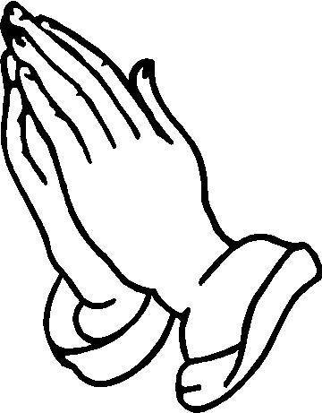 Religious Decals :: Praying Hands Decal / Sticker -