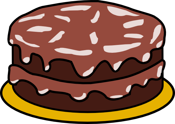 Chocolate Cake With No Candles Clip Art Vector Clip Art Online 