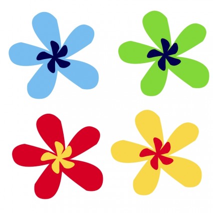 Rainbow Flower Wreath Vector clip art - Free vector for free 
