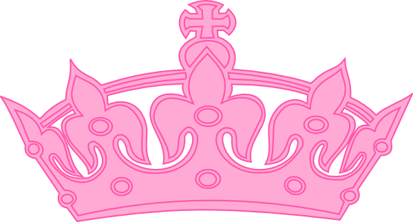 Pink Crown clip art - vector clip art online, royalty free 