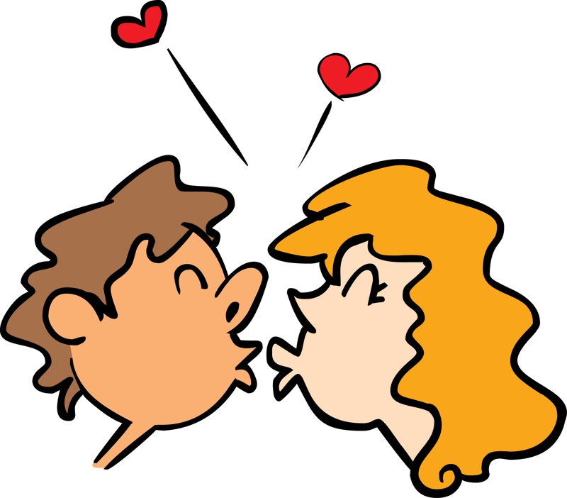 new years kiss clipart - photo #25
