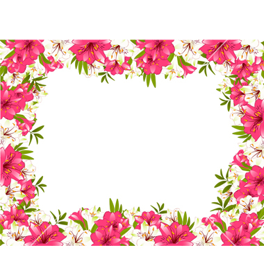 floral borders for word