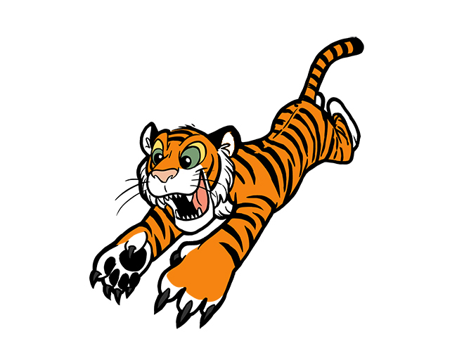animated tiger clip art - photo #43