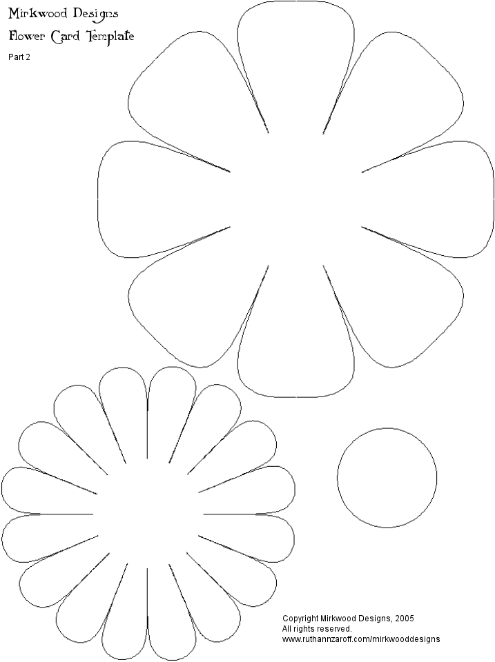 Free Simple Flower Template, Download Free Simple Flower Template png