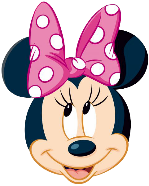 Minnie Bow Outline Polka Vector Clipart - Free Clip Art Images