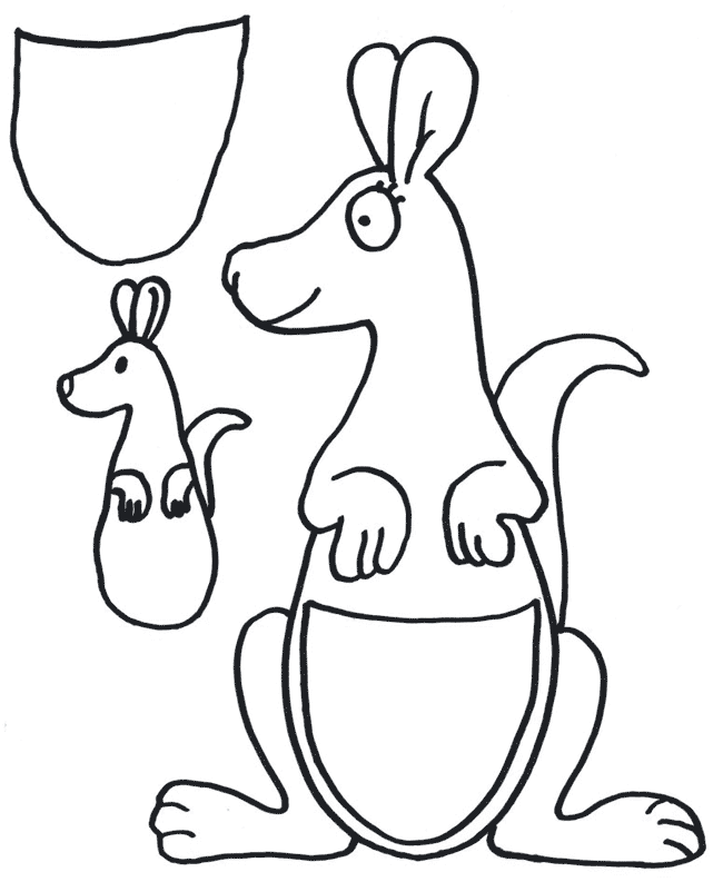 Free Kangaroo Picture To Color Download Free Kangaroo Picture To Color