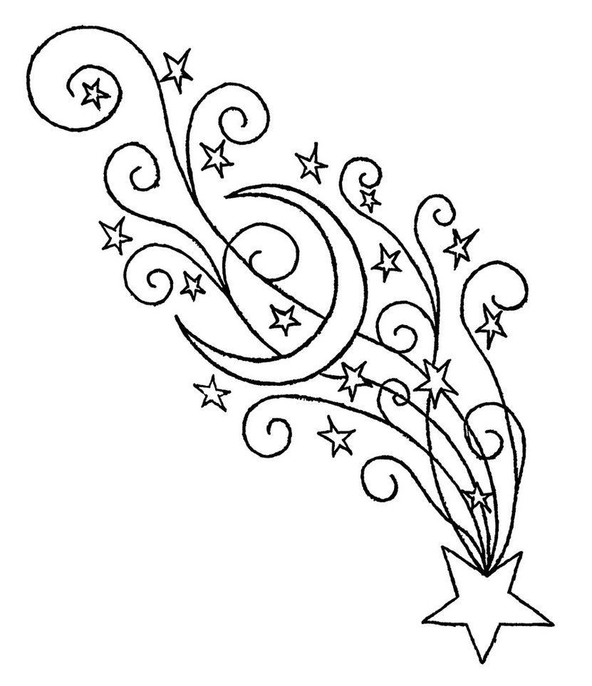 Shooting Star Coloring Page ? 831?962 Coloring picture animal and 