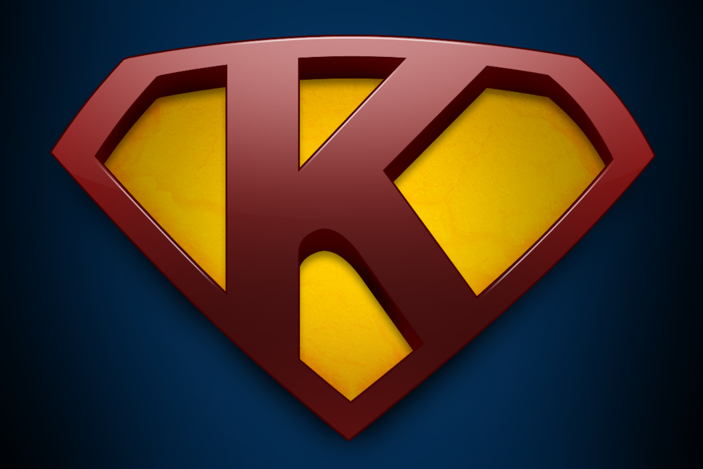 Superman with letter K wallpaper by mirzakS on Clipart library