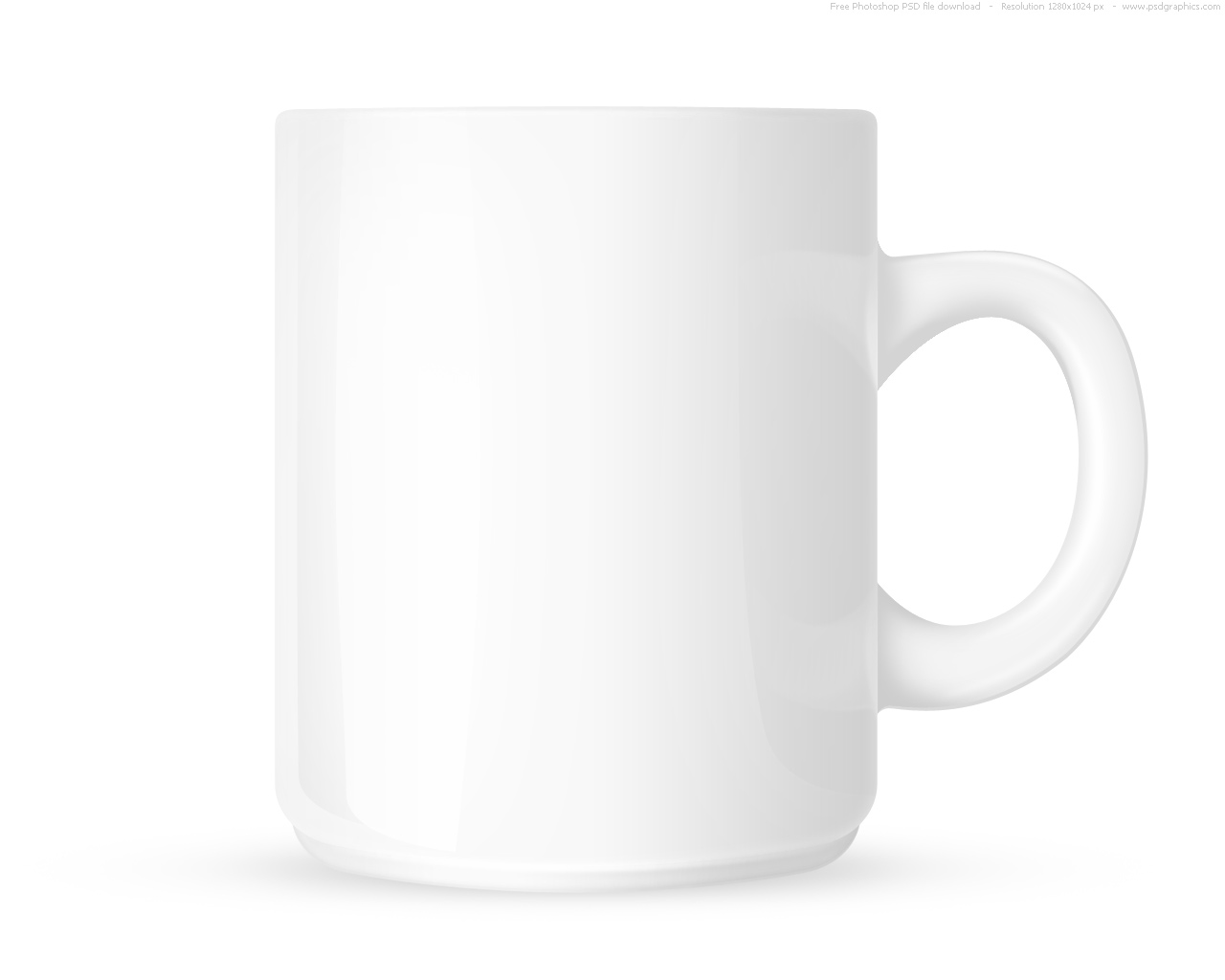 PSD white coffee mug | PSDGraphics