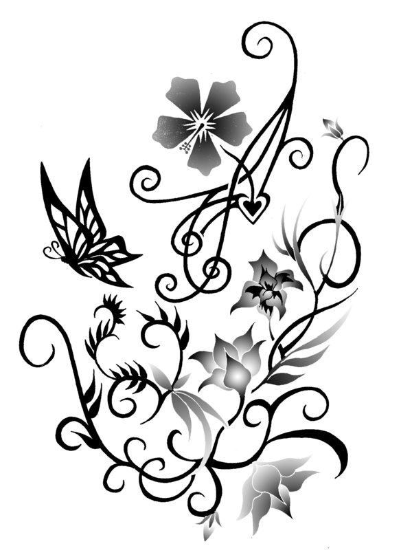 Possible Flower Tattoo for Kat by blahsunday on Clipart library